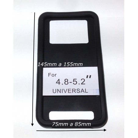 Funda 4.8" 5.2" Silicona ajustable universal trasera