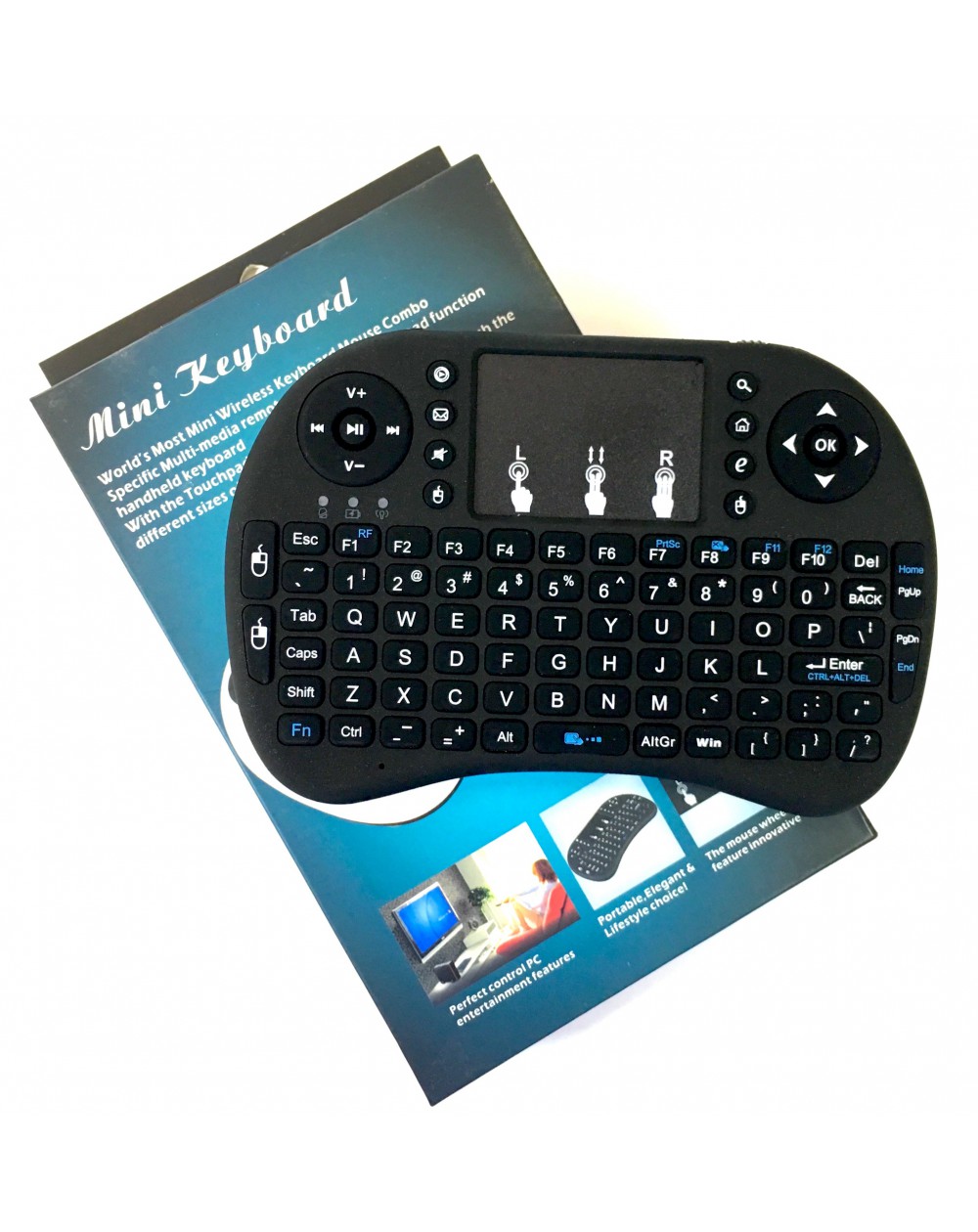 9077- Teclado Mini Smart touchpad, para Smart TV – Microlab