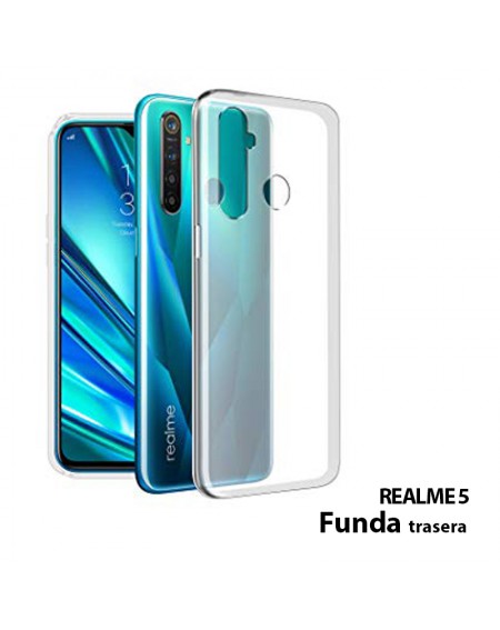 Funda Silicona Trasera Transparente Realme 5