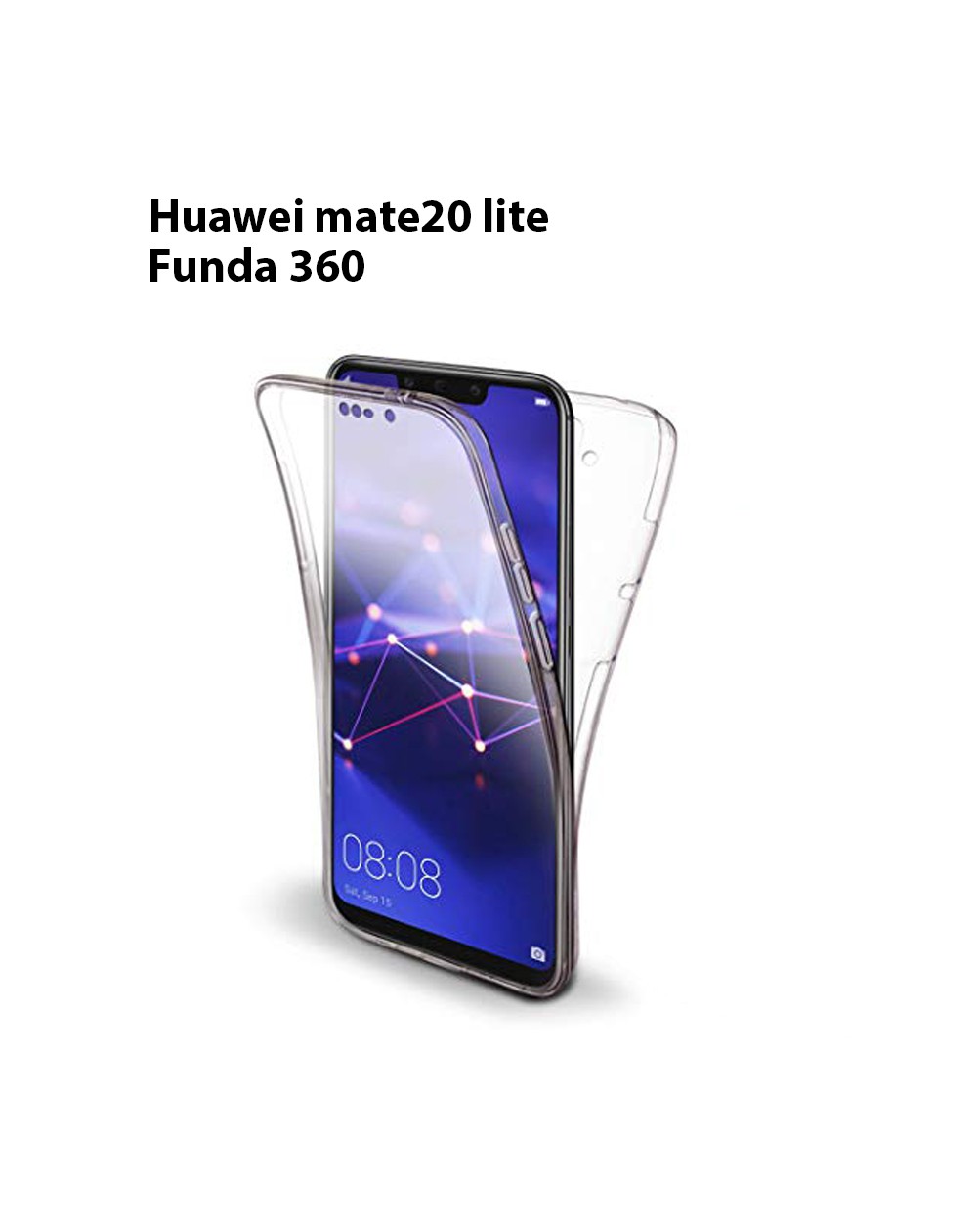 Funda Silicona Huawei Mate 20 Lite (Transparente)