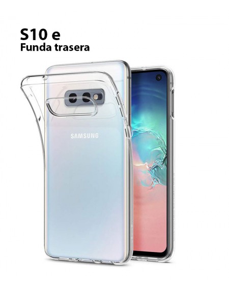 Funda Silicona Trasera Transparente Samsung S10e