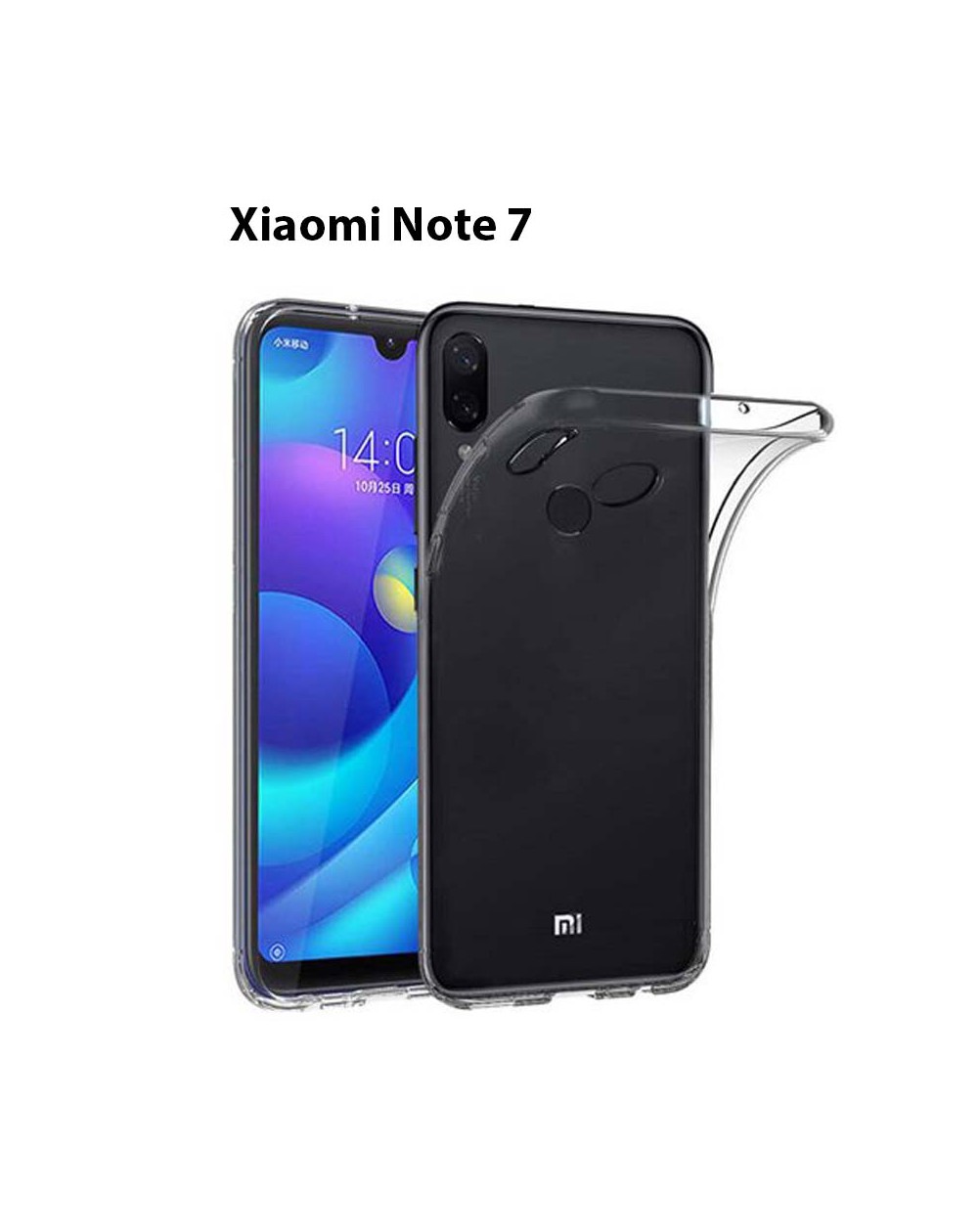 Funda Silicona Trasera Transparente Xiaomi Note 7