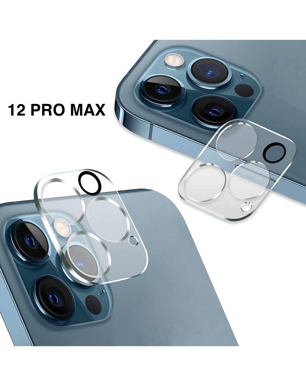 Protector Cristal Templado COOL para Cámara de iPhone 12 Pro Max - Cool  Accesorios